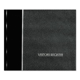 REDIFORM OFFICE PRODUCTS RED57802 Hardcover Visitor Register Book, Black Cover, 9.78 x 8.5 Sheets, 128 Sheets/Book