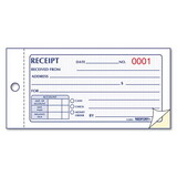 Rediform RED8L820 Small Money Receipt Book, 5 X 2 3/4, Carbonless Duplicate, 50 Sets/book
