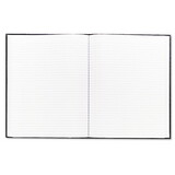 Blueline REDA1081 Large Executive Notebook W/cover, 10 3/4 X 8 1/2, Letter, Black Cover, 75 Sheets