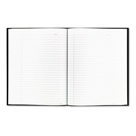 Blueline REDA9 Business Notebook with Self-Adhesive Labels, 1-Subject, Medium/College Rule, Black Cover, (192) 9.25 x 7.25 Sheets