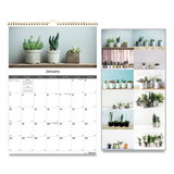 Blueline REDC173121 12-Month Wall Calendar, Succulent Plants Photography, 12 x 17, White/Multicolor Sheets, 12-Month (Jan to Dec): 2023