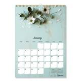 Blueline REDC173122 Romantic Wall Calendar, Romantic Floral Photography, 12 x 17, Multicolor/White Sheets, 12-Month (Jan to Dec): 2023