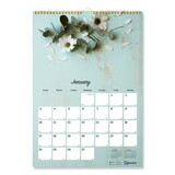 Blueline REDC173122 Romantic Wall Calendar, Floral Photography, 12 x 17, White/Multicolor Sheets, 12-Month (Jan to Dec): 2025