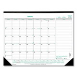 Brownline REDC177437 EcoLogix Monthly Desk Pad Calendar, 22 x 17, 2023