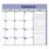 Rediform REDC181731 Monthly Desk Pad Calendar, 21.25 x 16, White/Blue/Green Sheets, Black Binding, Black Corners, 12-Month (Jan to Dec): 2025, Price/EA