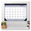 Rediform REDC181731 Monthly Desk Pad Calendar, 21.25 x 16, White/Blue/Green Sheets, Black Binding, Black Corners, 12-Month (Jan to Dec): 2025, Price/EA