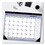 Rediform REDC181731 Monthly Desk Pad Calendar, 21.25 x 16, White/Blue/Green Sheets, Black Binding, Black Corners, 12-Month (Jan to Dec): 2025, Price/EA