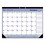 Rediform REDC181731 Monthly Desk Pad Calendar, 21.25 x 16, White/Blue/Green Sheets, Black Binding, Black Corners, 12-Month (Jan to Dec): 2025, Price/EA