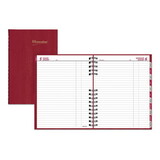 Brownline REDC550CRED CoilPro Daily Planner, 10 x 7.88, Red Cover, 12-Month (Jan to Dec): 2025