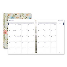 Blueline REDC701PG02 Monthly 14-Month Planner, Spring Floral Watercolor Artwork, 11 x 8.5, Multicolor Cover, 14-Month (Dec to Jan): 2022 to 2024