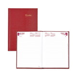 Brownline REDCB389RED Daily/Monthly Planner, 8.25 x 5.75, Red Cover, 12-Month (Jan to Dec): 2025