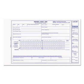 REDIFORM OFFICE PRODUCTS REDS5031NCL Driver's Daily Log, 5 3/8 X 8 3/4, Carbonless Duplicate, 31 Sets/book