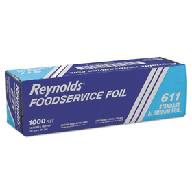 Reynolds Wrap RFP611M Metro Aluminum Foil Roll, Standard Gauge, 12" x 1,000 ft