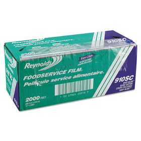 Reynolds Wrap RFP910SC PVC Food Wrap Film Roll in Easy Glide Cutter Box, 12" x 2,000 ft, Clear