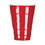Hefty RFPC21895 Easy Grip Disposable Plastic Party Cups, 18 oz, Red, 50/Pack, 8 Packs/Carton, Price/CT