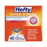 Hefty RFPE88338CT Ultra Strong Tall Kitchen and Trash Bags, 13 gal, 0.9 mil, 23.75