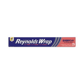 Reynolds Wrap RFPF28015 Standard Aluminum Foil Roll, 12" x 75 ft