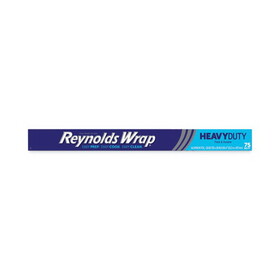 Reynolds Wrap RFPF28028CT Heavy Duty Aluminum Foil Roll, 18" x 75 ft, Silver, 20/Carton