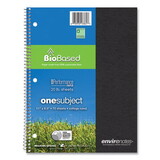 Roaring Spring ROA13361 Environotes Biobased Notebook, 8 1/2 X 11, 80 Sheets, College Rule, Assorted