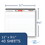 Roaring Spring ROA74500 WIDE Landscape Format Writing Pad, Unpunched with Standard Back, Medium/College Rule, 40 White 11 x 9.5 Sheets, Price/EA