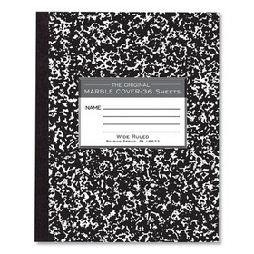 ROARING SPRING PAPER PRODUCTS ROA77332 Marble Cover Composition Book, Wide Rule, 8 1/2 X 7, 36 Pages