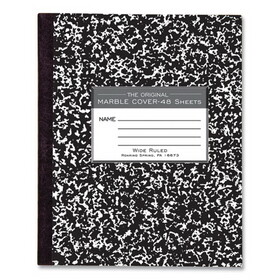 Roaring Spring ROA77333 Marble Cover Composition Book, Wide Rule, 8 1/2 X 7, 48 Pages