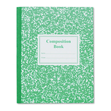 Roaring Spring ROA77920 Grade School Ruled Composition Book, 9-3/4 X 7-3/4, Green Cover, 50 Pages