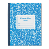Roaring Spring ROA77921 Grade School Ruled Composition Book, 9-3/4 X 7-3/4, Blue Cover, 50 Pages