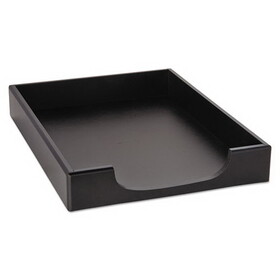 ELDON OFFICE PRODUCTS ROL62523 Wood Tones Desk Tray, 1 Section, Letter Size Files, 8.5" x 11", Black