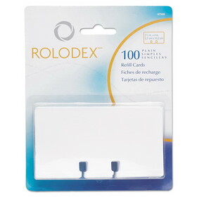 ELDON OFFICE PRODUCTS ROL67558 Plain Unruled Refill Card, 2.25 x 4, White, 100 Cards/Pack