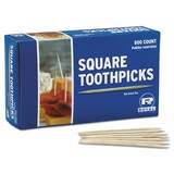 AmerCareRoyal RPPR820SQ Square Wood Toothpicks, 2.75