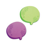 Redi-Tag RTG22102 Thought Bubble Notes, 2 3/4 X 3, Green/purple, 75-Sheet Pads, 2/set