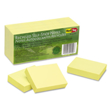 Redi-Tag RTG25700 100% Recycled Notes, 1 1/2 X 2, Yellow, 12 100-Sheet Pads/pack