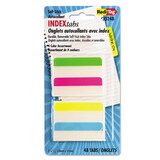REDI-TAG CORPORATION RTG33248 Write-On Self-Stick Index Tabs, 2 X 11/16, 4 Colors, 48/pack