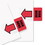 Redi-Tag RTG76809 Removable/Reusable Page Flags, "Sign Here", Red, 50/Pack, Price/PK
