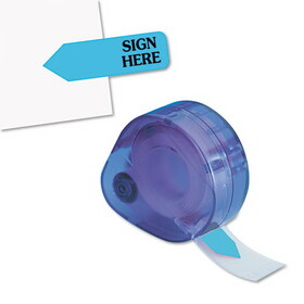 REDI-TAG CORPORATION RTG81034 Arrow Message Page Flags In Dispenser, "sign Here", Blue, 120 Flags/dispenser