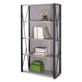 Safco SAF1903GR Mood Bookcases, 31 3/4w x 12d x 59h, Gray