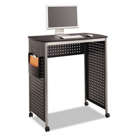 Safco SAF1908BL Scoot Stand-Up Desk, 39.5" x 23.25" x 41.75" to 42", Black
