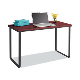 Safco SAF1943CYBL Steel Desk, 47.25" x 24" x 28.75", Cherry/Black