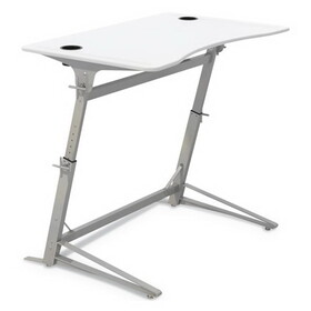 Safco 1959WH Verve Standing Desk, 47.25w x 31.75d x 42h, White