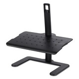 Safco 2129BL Height-Adjustable Footrest, 20.5w x 14.5d x 3.5 to 21.5h, Black