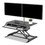 Safco 2132SL Desktop Sit/Stand Workstations, Laptop, Silver, Price/EA