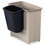 SAFCO PRODUCTS SAF2944BL Paper Pitch Recycling Bin, Rectangular, Polyethylene, 1.75gal, Black, Price/EA