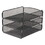 Safco SAF3271BL Desk Tray, Three Tiers, Steel Mesh, Letter, Black, Price/EA