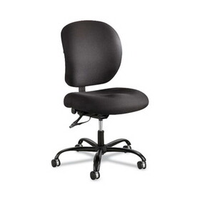 Safco SAF3391BL Alday Intensive-Use Chair, Supports Up to 500 lb, 17.5" to 20" Seat Height, Black