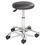 Safco SAF3434BL Height-Adjustable Lab Stool, Backless, Supports Up to 250 lb, 16" to 21" Seat Height, Black Seat, Chrome Base, Price/EA