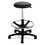 Safco SAF3436BL Extended-Height Lab Stool, Backless, Supports Up to 250 lb, 22" to 32" Seat Height, Black, Price/EA