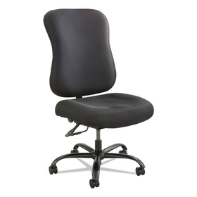 Safco SAF3590BL Optimus High Back Big and Tall Chair, Fabric, Supports Up to 400 lb, 19" to 22" Seat Height, Black