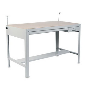 Safco SAF3962GR Precision Four-Post Drafting Table Base, 56-1/2w X 30-1/2d X 35-1/2h, Gray