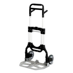 SAFCO PRODUCTS SAF4055NC Stow-Away Heavy-Duty Hand Truck, 500lb Capacity, 23w X 24d X 50h, Aluminum